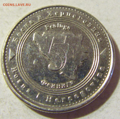5 фенигов 2005 Босния и Герцеговина №1 13.09.2021 22:00 МСК - CIMG1801.JPG