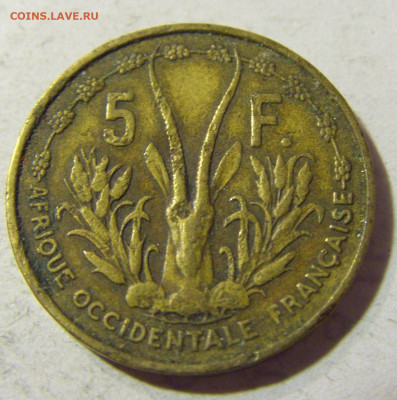 5 франков 1956 Фр. Зап. Африка №1 13.09.2021 22:00 МСК - CIMG2148.JPG