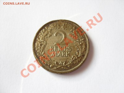 2 марки 1925 А. Германия. Серебро. - 2 марки 1925A - 1