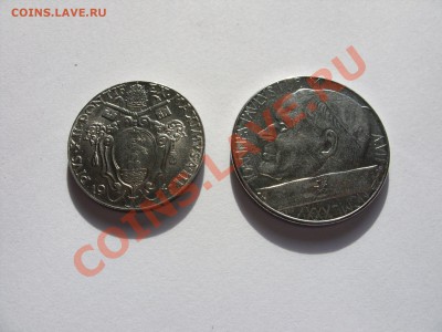 Ватикан 50 чентезимо 1941 г и 100 лир 1985 год - Ватикан - 2