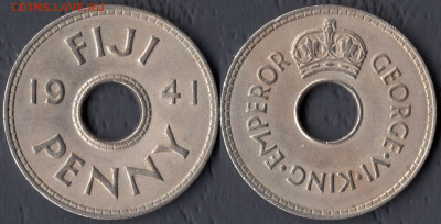 Фиджи 1 пенни 1941 до 22:00мск 10.09.21 - Фиджи 1 пенни 1941