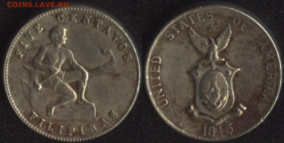 Филиппины 5 сентаво 1945 до 22:00мск 10.09.21 - Филиппины 5 сентаво 1945