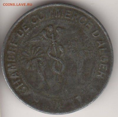 Алжир 1917, Мексика 1821. Оценка - Алжир 10 сантимов 1917а