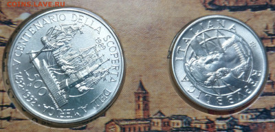 Италия 500+200 лир 1989 Открытие Америки до 22-00 10.09 - IMAG3499~3