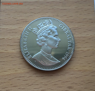 Крона Шайба Гибралтар 2.8 ЭКЮ 1994 Мифология - Богиня Европа - IMG_0638.JPG