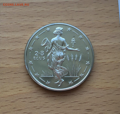 Крона Шайба Гибралтар 2.8 ЭКЮ 1994 Мифология - Богиня Европа - IMG_0626.JPG