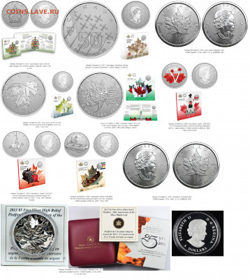 Монеты Канады МНОГО. Новинки 2021. ФИКС - Coins-World.su — $5