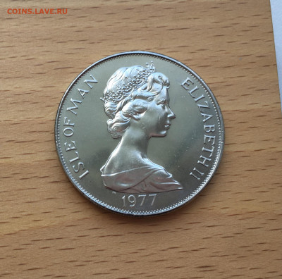 Крона Шайба Остров Мэн 1 крона 1977 25 лет правления - IMG_0415.JPG