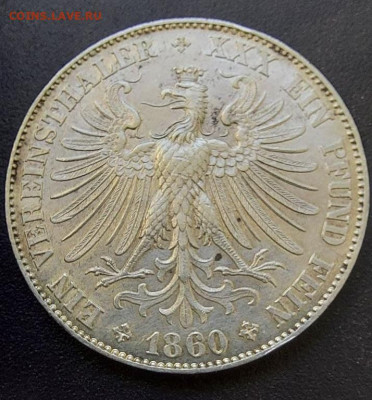 2 талера Франкфурт 1861г. - photo_2021-09-09_09-12-08