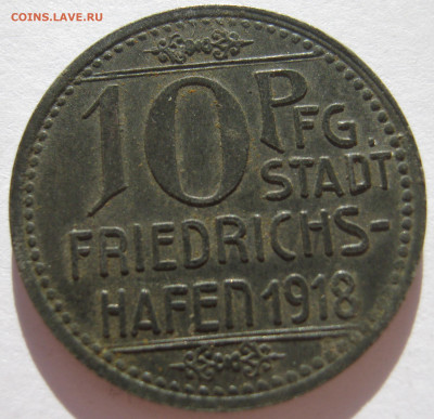 Германия Фридрихсхафен нотгельд 10 пфеннигов 1918 до 17.09. - IMG_7188.JPG