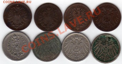ГЕРМАНИЯ 1 И 5 ПФЕННИГОВ 1875-1908 (8ШТ.)ДО 31.10.11 22Ч(482 - img950