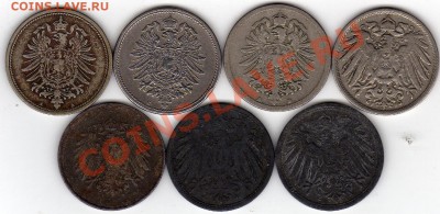 ГЕРМАНИЯ 10 ПФЕННИГОВ 1875-1918 (7ШТ.) ДО 31.10.11 22Ч (482) - img952