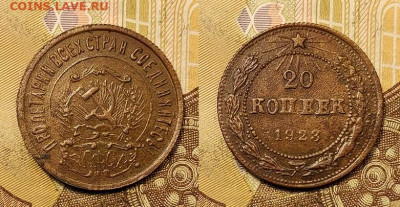20 к 1923 Подделка в ущерб обращению.Медь без серебр. 18.09. - 015
