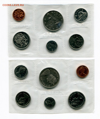 Канада 1,5,10,25,50 центов, 1 доллар 1968 до 20.09.21 в 22 - img945