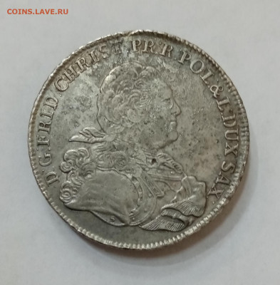 Саксония 1 талер 1763 год. На подлинность и оценку - IMG_20210915_160202