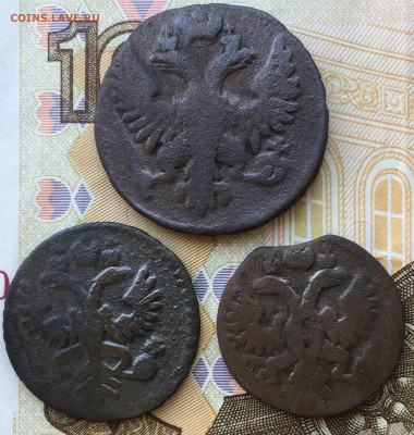 Денга 1748, полушка 1731,1735 - AD7A3079-A82B-4E5D-96A1-9D0173945DBB