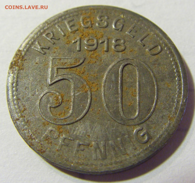 Нотгельд 50 пф 1918 Эльберфельд №1 21.09.2021 22:00 МСК - CIMG2547.JPG