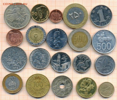 монеты разные 20 штук 3 от 5 руб. фикс цена - лист 3 001