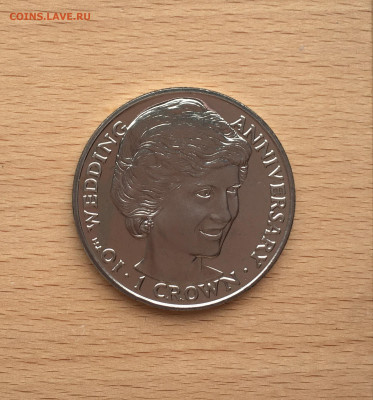 Крона Шайба Гибралтар 1 крона 1991 Леди Диана свадьба - IMG_0701.JPG