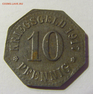 Нотгельд 10 пф 1917 Вайсбаден №1 21.09.2021 22:00 МСК - CIMG2603.JPG