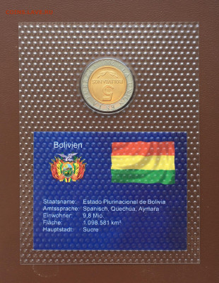биметалл Боливия 5 боливиано 2001 UNC блистер - IMG_9357.JPG