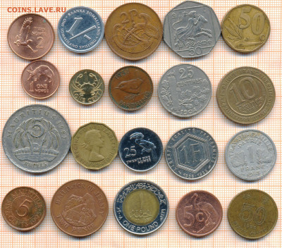 монеты разные 20 штук 2 от 5 руб. фикс цена - лист 2 001