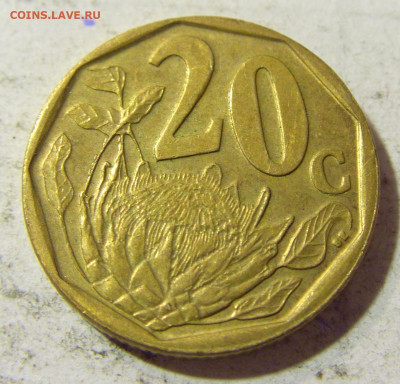 20 центов 2008 ЮАР №1 23.09.2021 22:00 МСК - CIMG3568.JPG