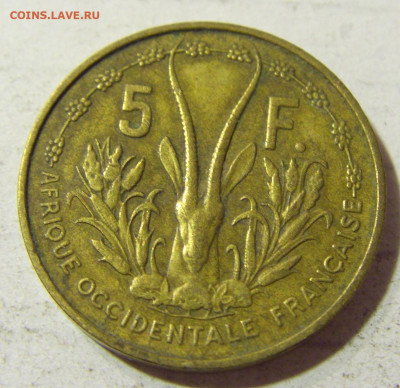 5 франков 1956 Фр.Зап. Африка №2 23.09.2021 22:00 МСК - CIMG3584.JPG