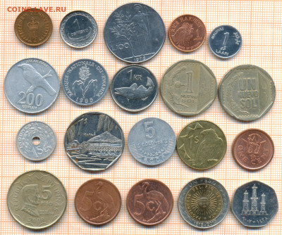 монеты разные 20 штук 6 от 5 руб. фикс цена - лист 6 001