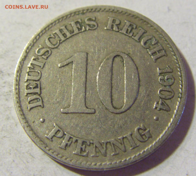 10 пфеннигов 1904 Е Германия №1а 23.09.2021 22:00 МСК - CIMG9542.JPG