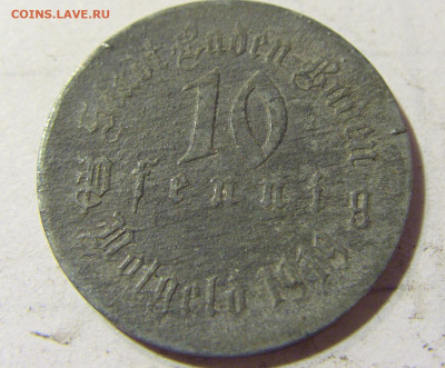 Нотгельд 10 пф 1919 Баден-Баден №5 24.09.2021 22:00 МСК - CIMG3993.JPG