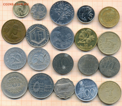 монеты разные 20 штук 9 от 5 руб. фикс цена - лист 9 001
