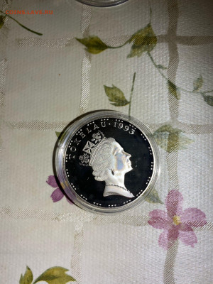 5 долларов. Фауна Игуана. 1993г. Пруф. Токелау. Серебро. - 7K49gSZGeQ8