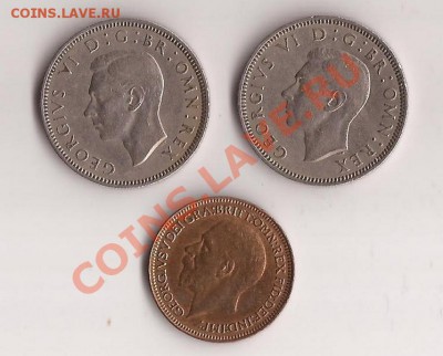 Англия 2 шилинга-2шт, 1948-49гг+фартинг-31г до 03.11 в 22.00 - Scan 90