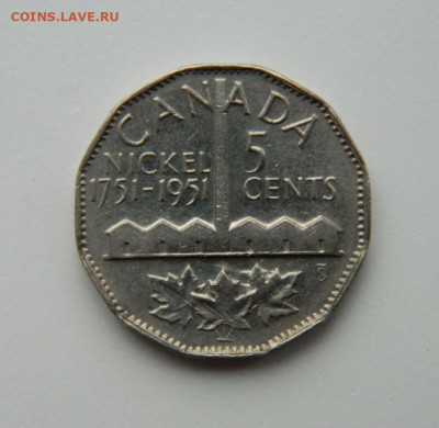 Канада 5 центов 1951 г. (Юбилейная) до 28.09.21 - DSCN0768.JPG