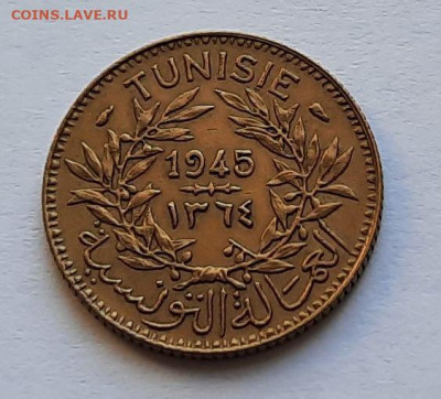 Тунис. 1 франк 1945. Состояние! - 7