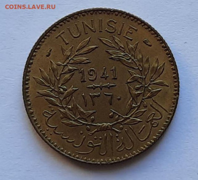 Тунис. 2 франка 1941. Состояние! - 7