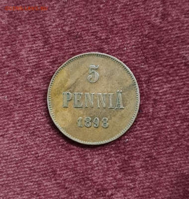 Великое княжество Финляндское 5 пенни 1898 - 20210922_195954_resized