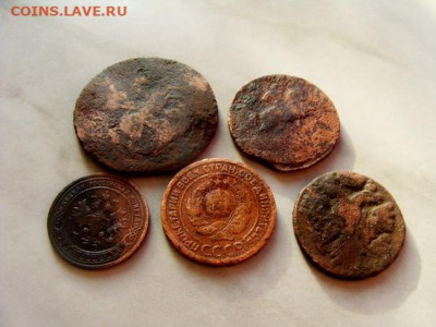 2к 1758,1924;1к 1760,1901;деньга 1741 - DSC05377.JPG