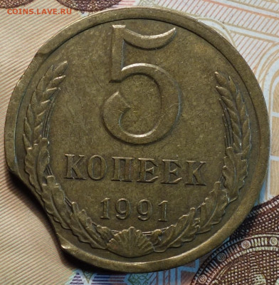 Выкусы отличные 5 коп 1991г 29.09.21 в 22-00 - DSC00624.JPG