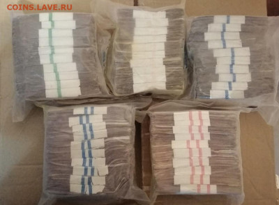 ПАЧКИ 1 рубль, 3 рубля, 5 рублей, 10 рублей и 25 рублей (1) - 1