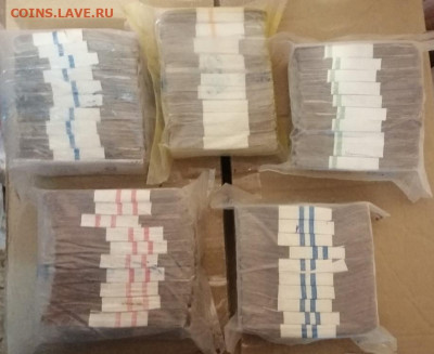 ПАЧКИ 1 рубль, 3 рубля, 5 рублей, 10 рублей и 25 рублей (3) - 1