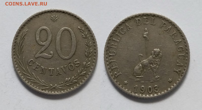 Парагвай 20 сентаво 1903 года, нечастая - 29.09 22:00 мск - IMG_20210925_080121