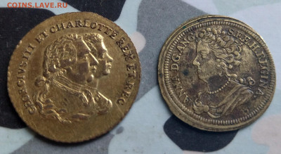 Жетоны Георг 3 Королева Анна опознание - IMAG2715~2