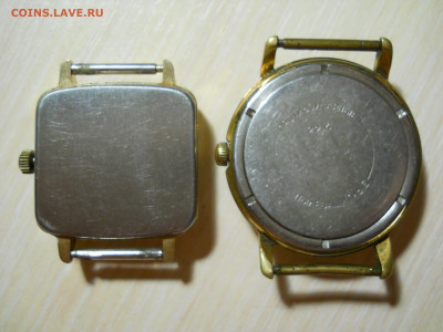 Часы в желтом корпусе 2 шт  на ходу AU - нет - DSCN0098.JPG