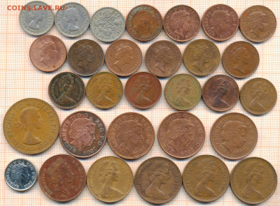 монеты Великобритании разные  от 3 руб. фикс цена - ск1 001