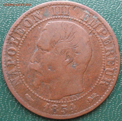 Франция 5 сантим 1854 D до 30.09.2021 - 5 сантим 1854 D_1