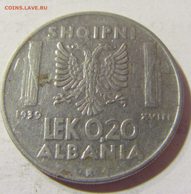 0,20 лек 1939 слабомагн Албания №1 02.10.2021 22:00 МСК - CIMG5619.JPG