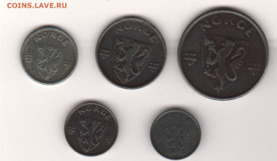 Норвегия 1941-1944 (5 шт.) - норвегия