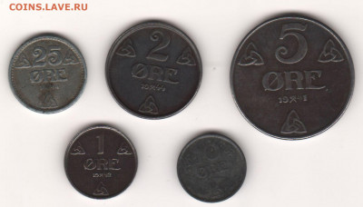 Норвегия 1941-1944 (5 шт.) - норвегия1